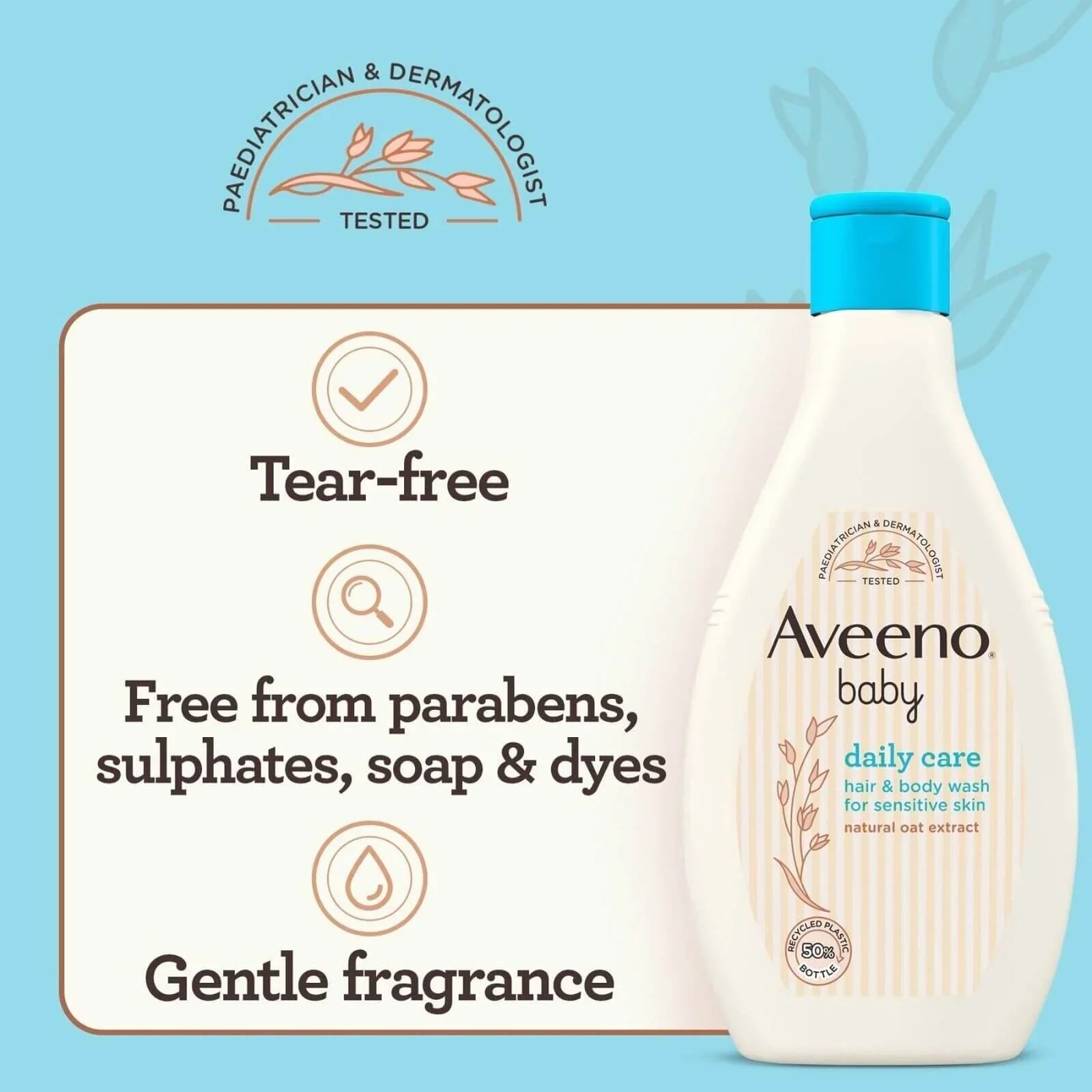 Aveeno Baby Daily Care Hair and Body Wash 250ml - mezetto ebebek ebebek