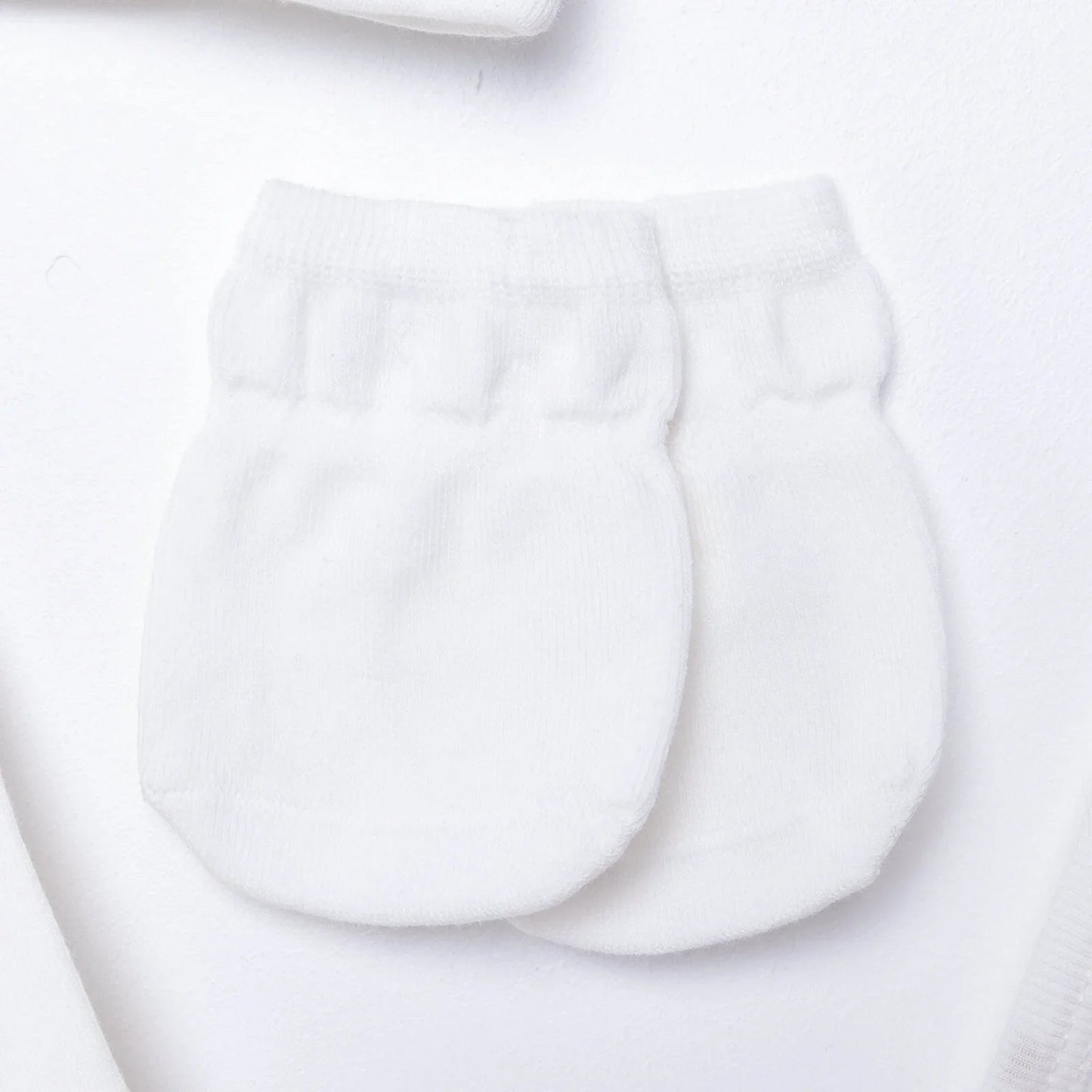 Aziz Bebe Suzene Embroidered 5 Piece Newborn Starter Set - Ecru - mezetto ebebek ebebek