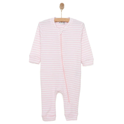 HelloBaby Newborn Footless Jumpsuit - Pink