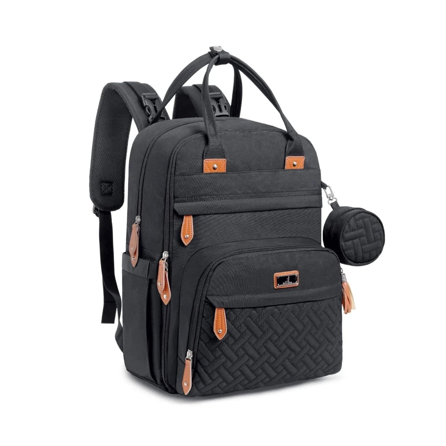 BabbleRoo Original Nappy Backpack - Black - mezetto ebebek ebebek