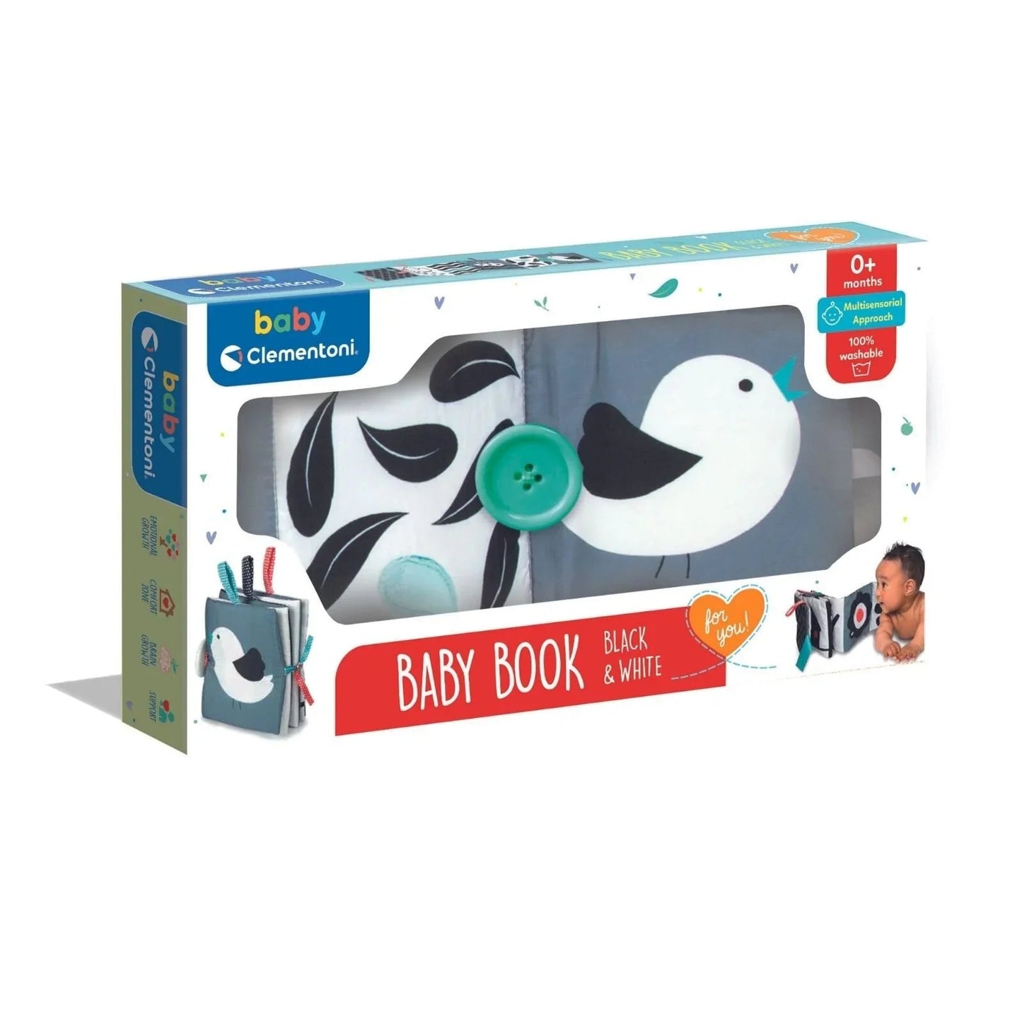 Baby Clementoni Black & White Baby Book - mezetto ebebek ebebek
