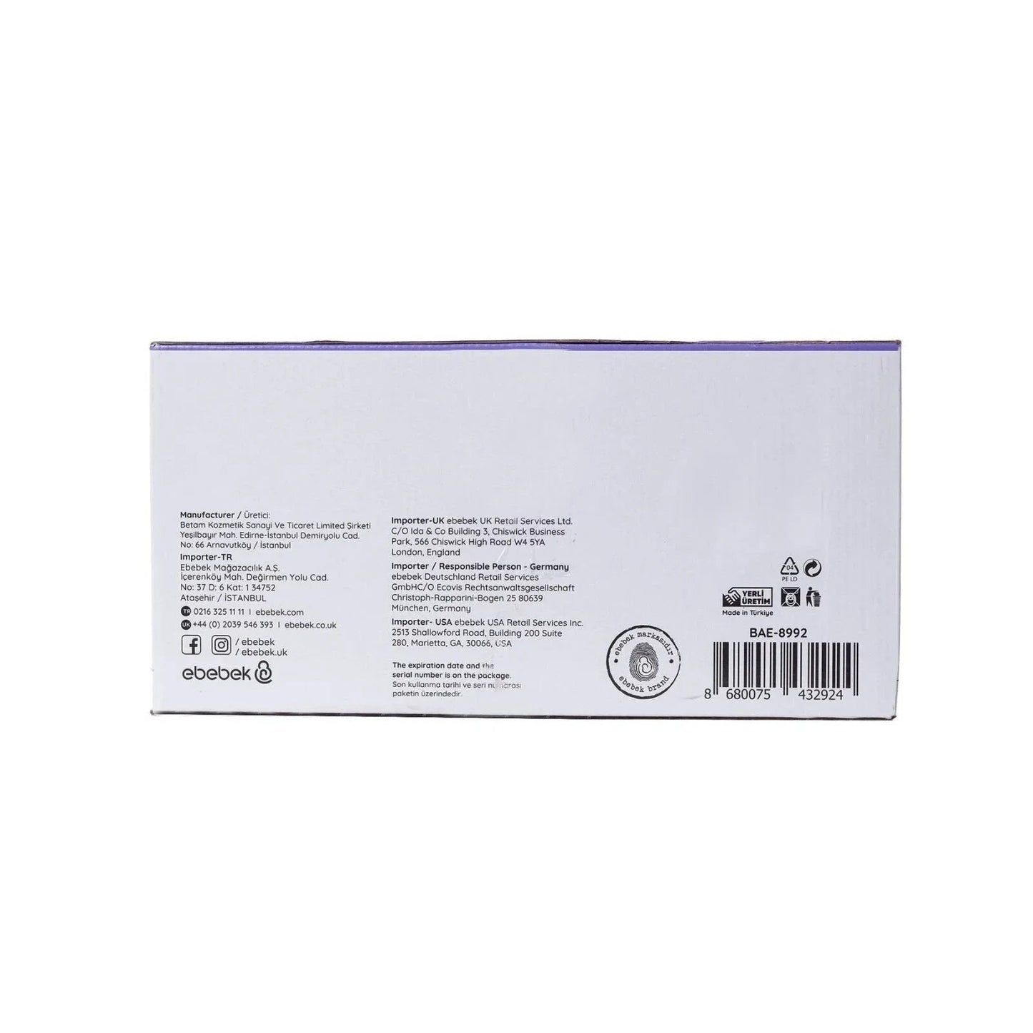 baby me Baby Cleaning Cotton Pads 15x60 pcs - mezetto ebebek ebebek
