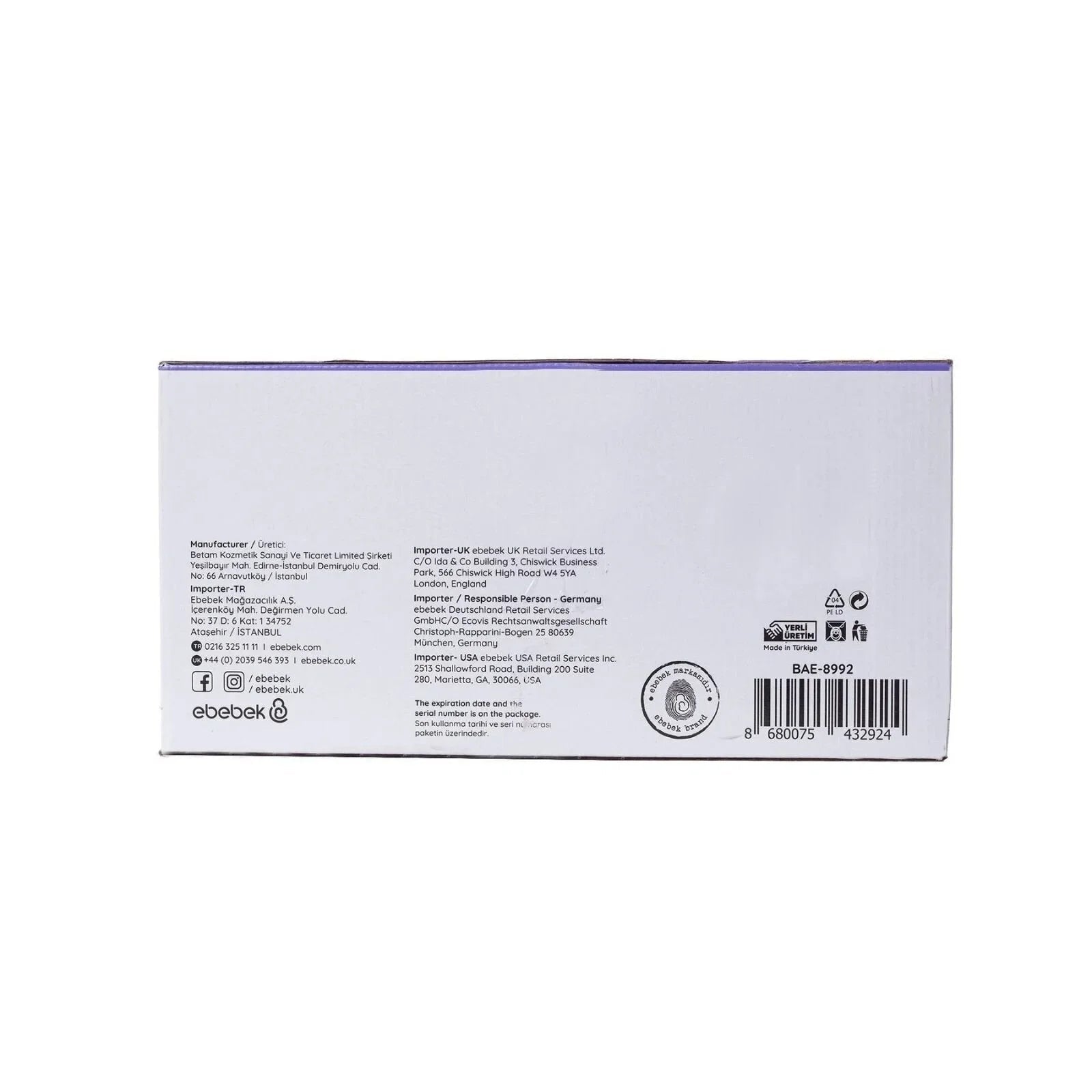 baby me Baby Cleaning Cotton Pads 15x60 pcs - mezetto ebebek ebebek