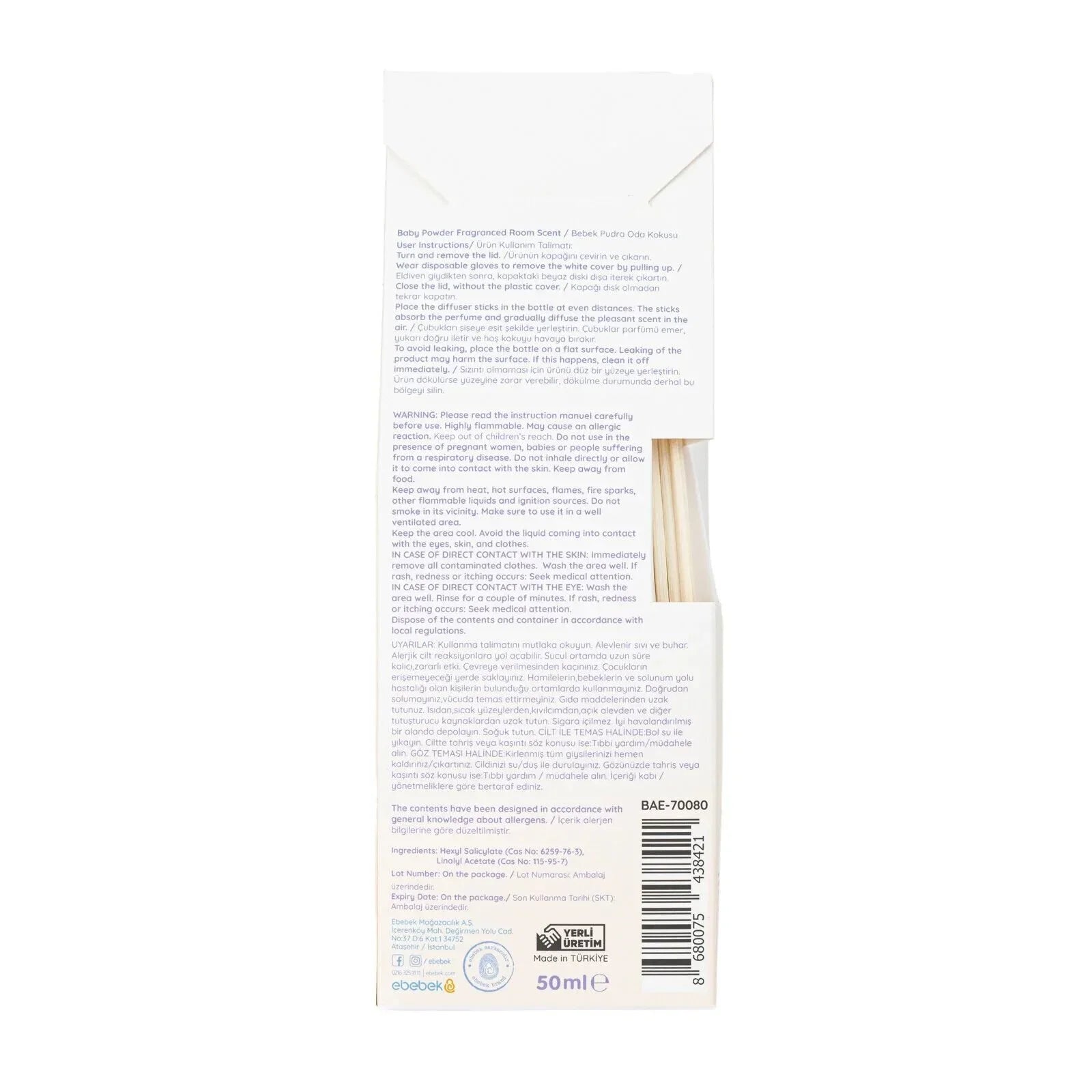 baby me Baby Powder Scent 50ml - mezetto