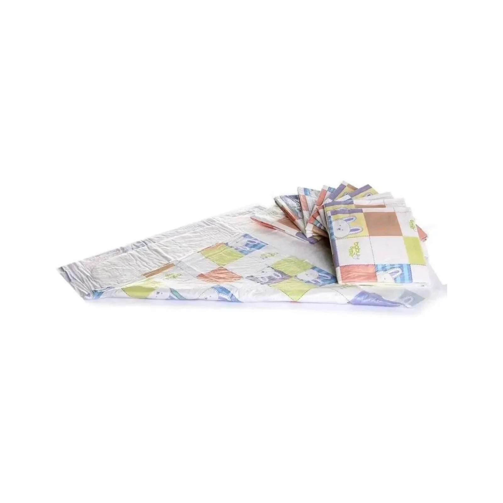 baby me Fluffy Baby Nappy Changing Mats 60x60cm - 40 pcs - mezetto