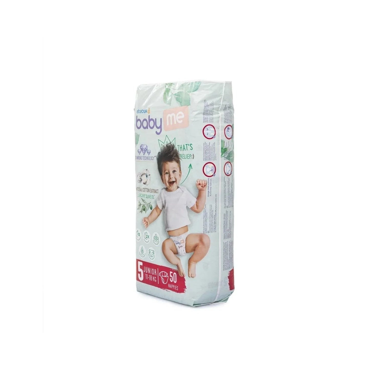 baby me Junior Size 5 - 50 nappies - mezetto ebebek ebebek