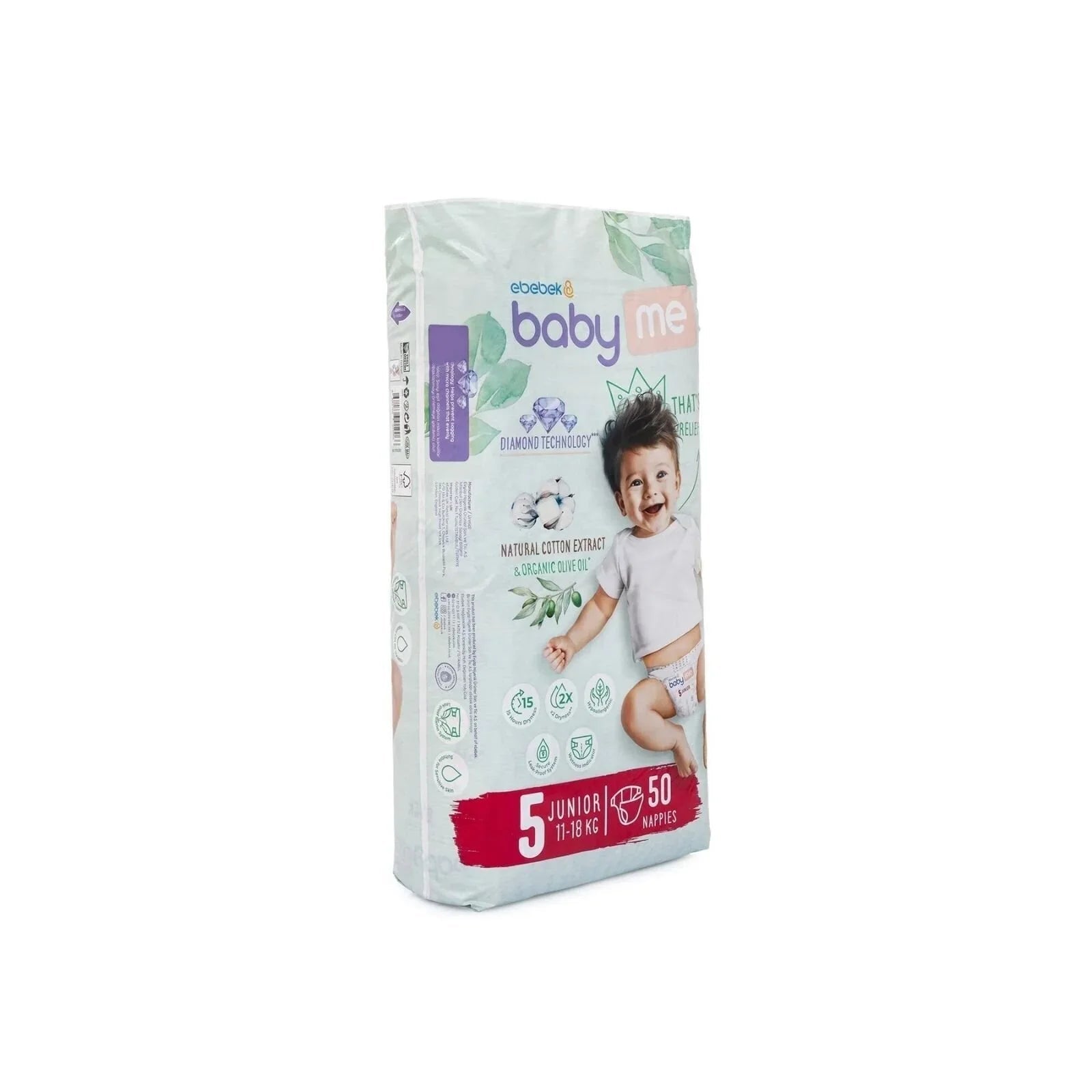 baby me Junior Size 5 - 50 nappies - mezetto ebebek ebebek