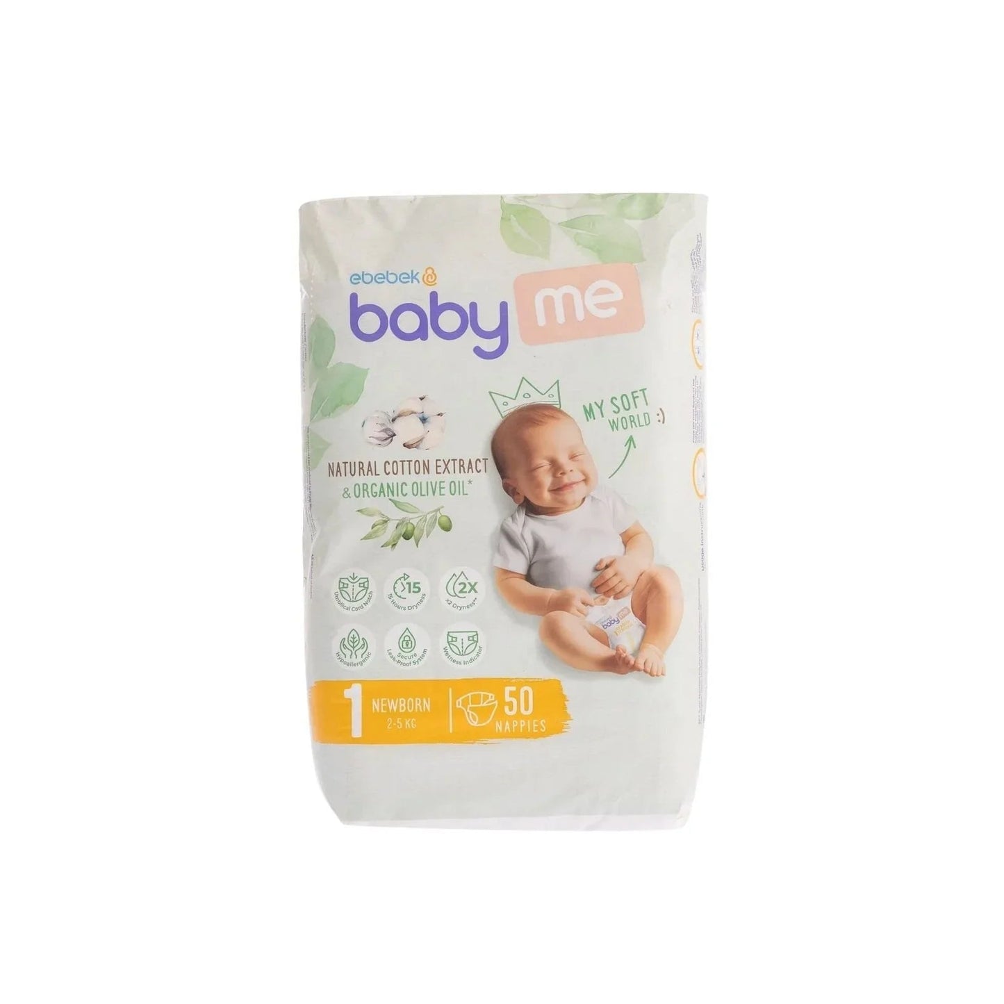 baby me Newborn Size 1 - 50 nappies - mezetto ebebek ebebek