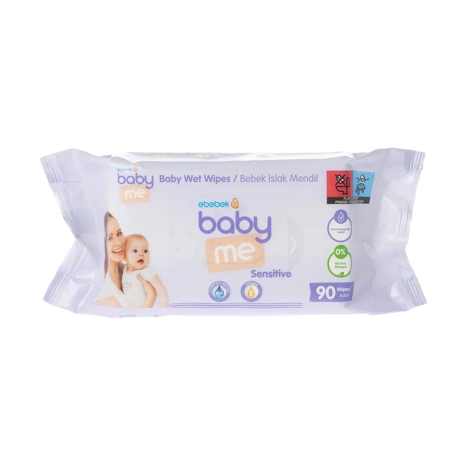 baby me Sensitive Wipes 90 pcs - mezetto