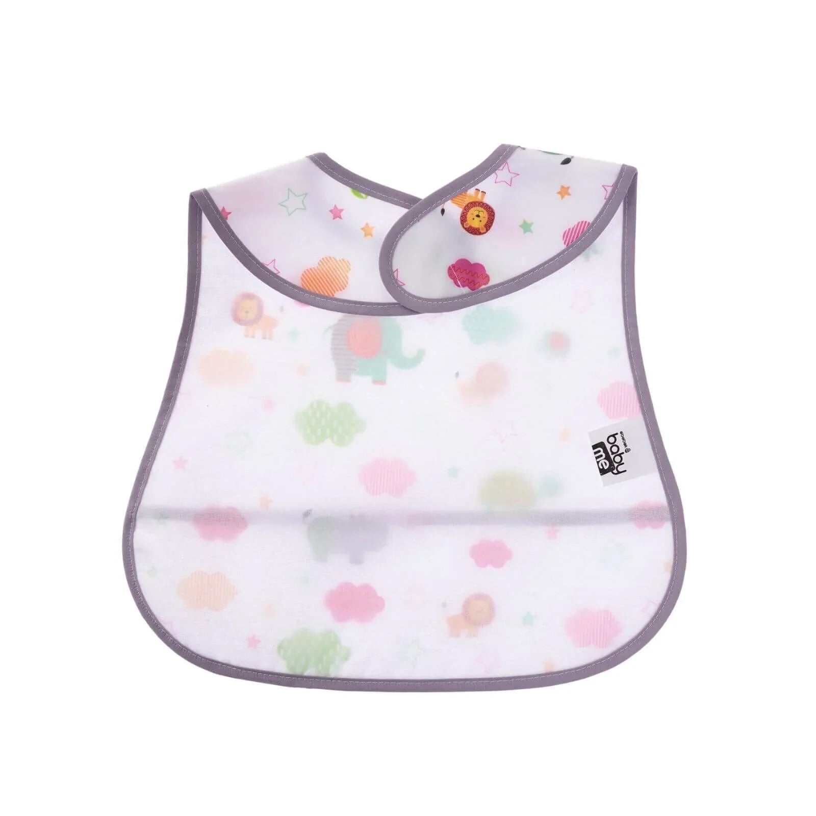 baby me Smart Patterned Baby Feeding Bib - mezetto ebebek ebebek