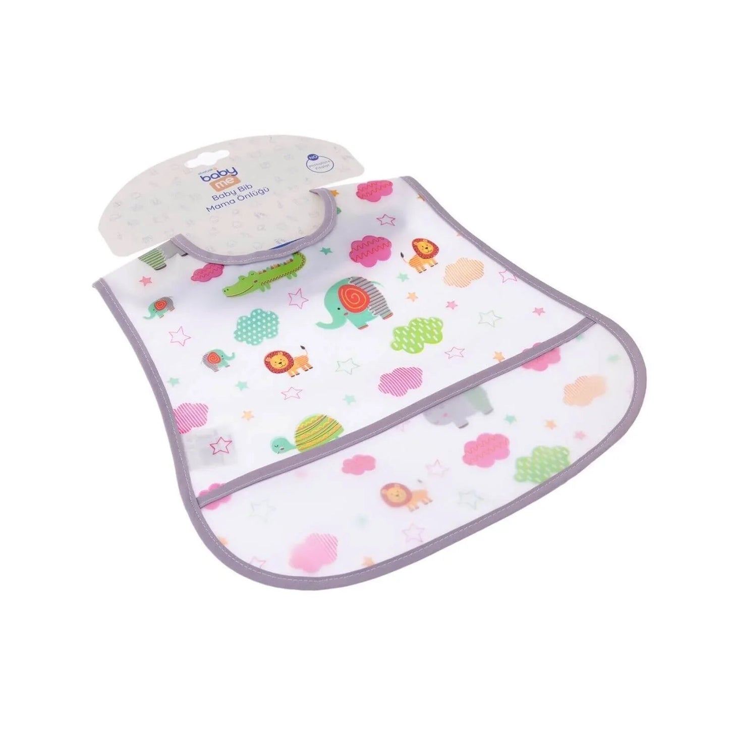 baby me Smart Patterned Baby Feeding Bib - mezetto ebebek ebebek