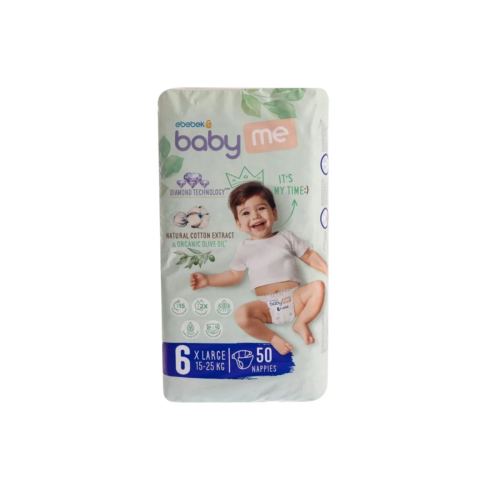 baby me XL Size 6 - 50 nappies - mezetto ebebek ebebek