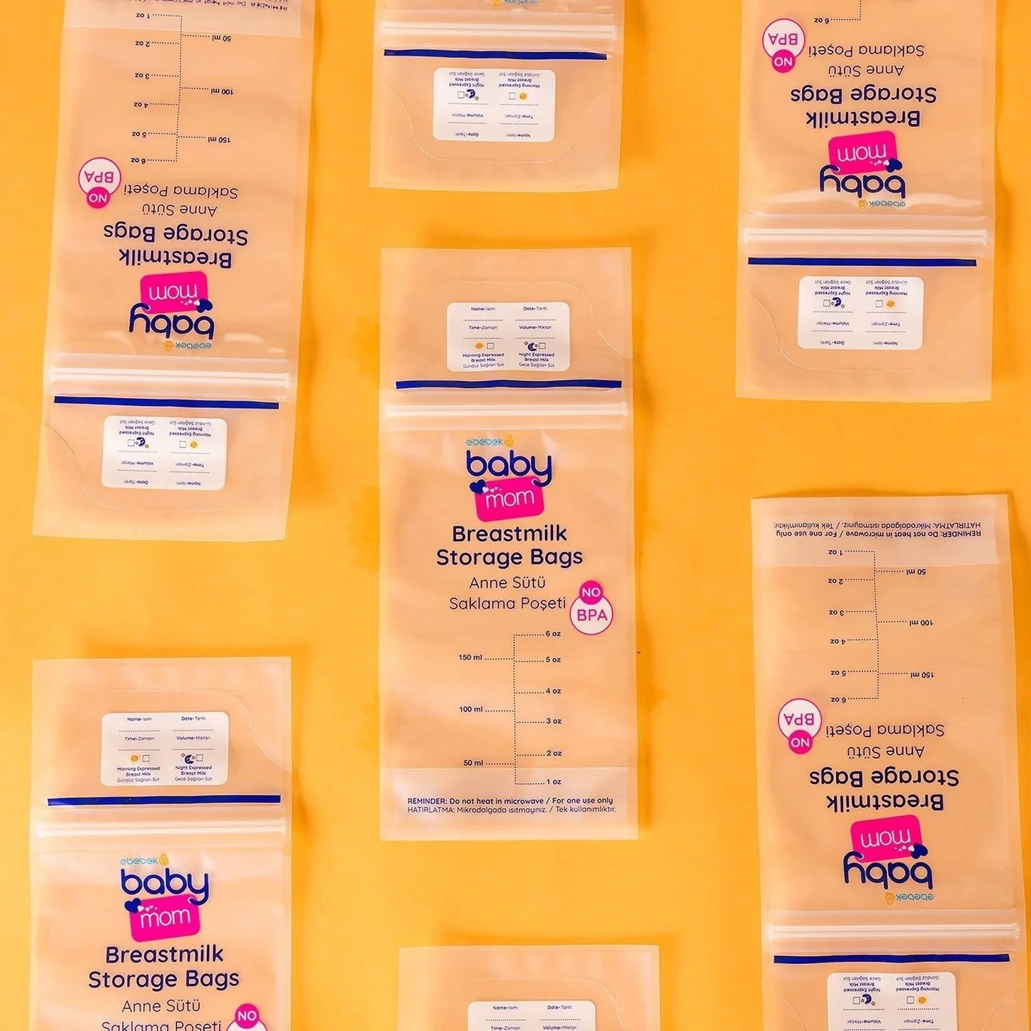 baby mom Breast Milk Storage Bag 25 pcs - mezetto