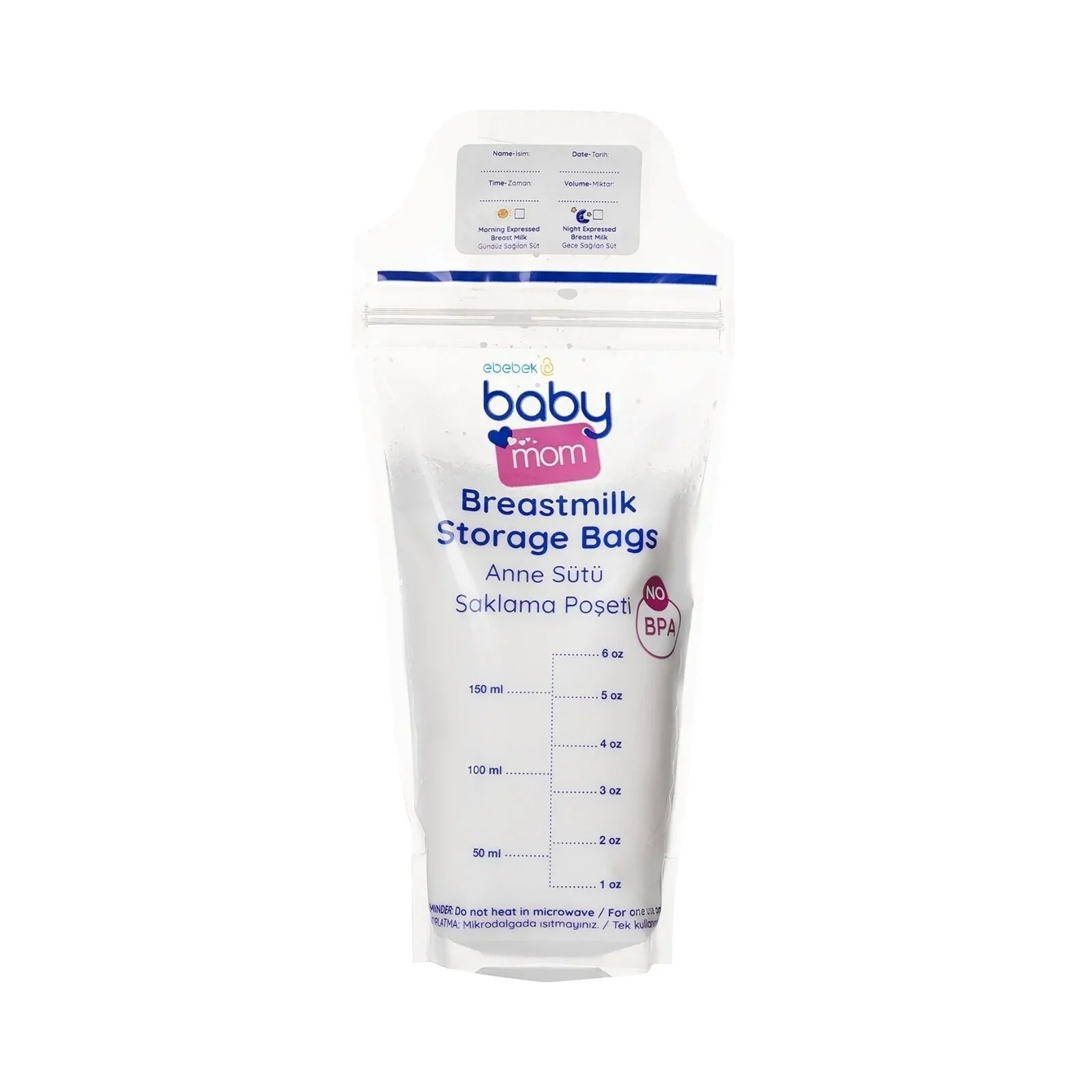 baby mom Breast Milk Storage Bag 50 pcs - mezetto