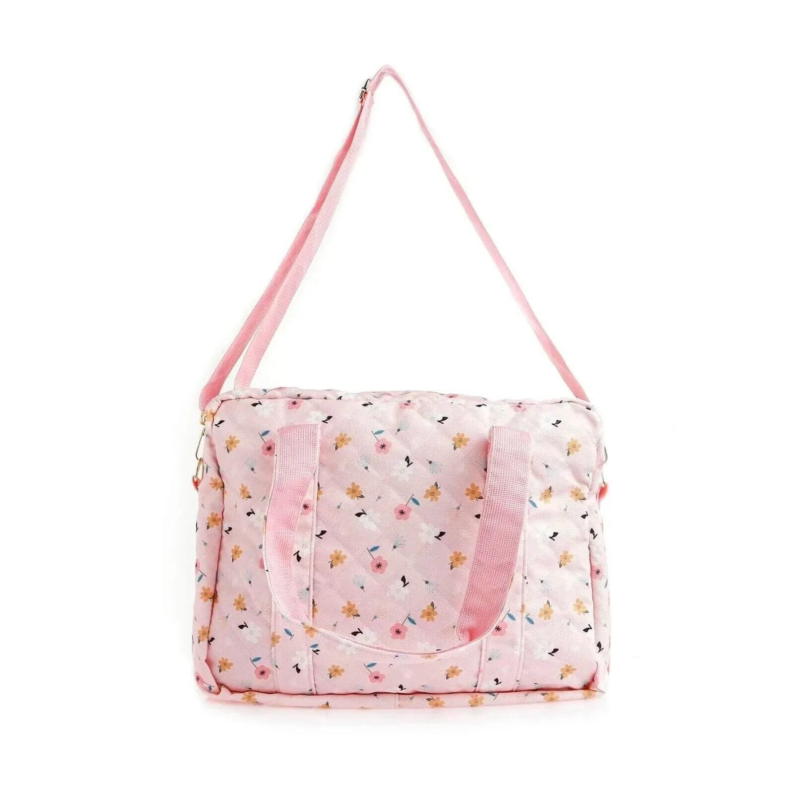 baby mom Flower Baby Care Changing Bag - Light Pink - mezetto ebebek ebebek