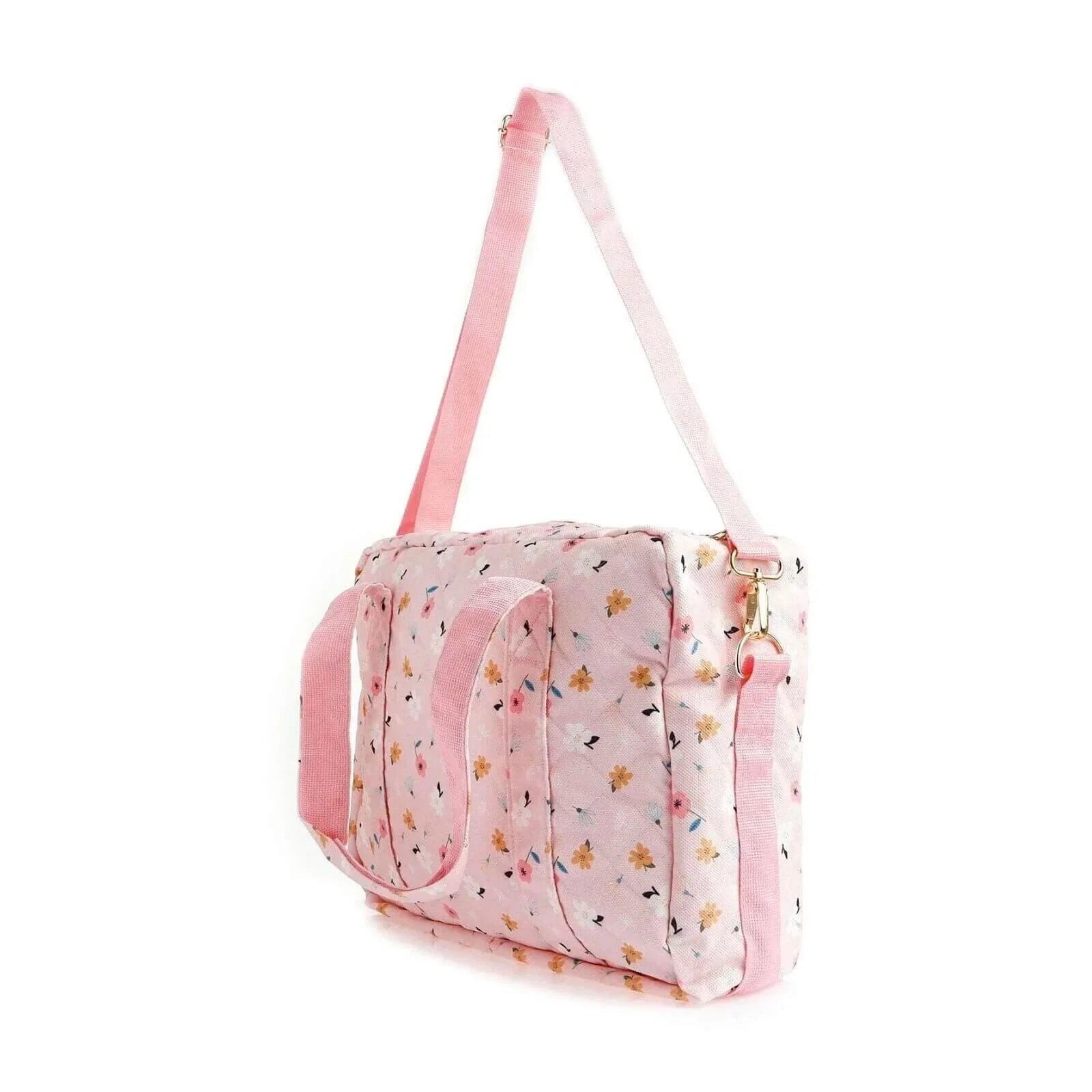 baby mom Flower Baby Care Changing Bag - Light Pink - mezetto ebebek ebebek
