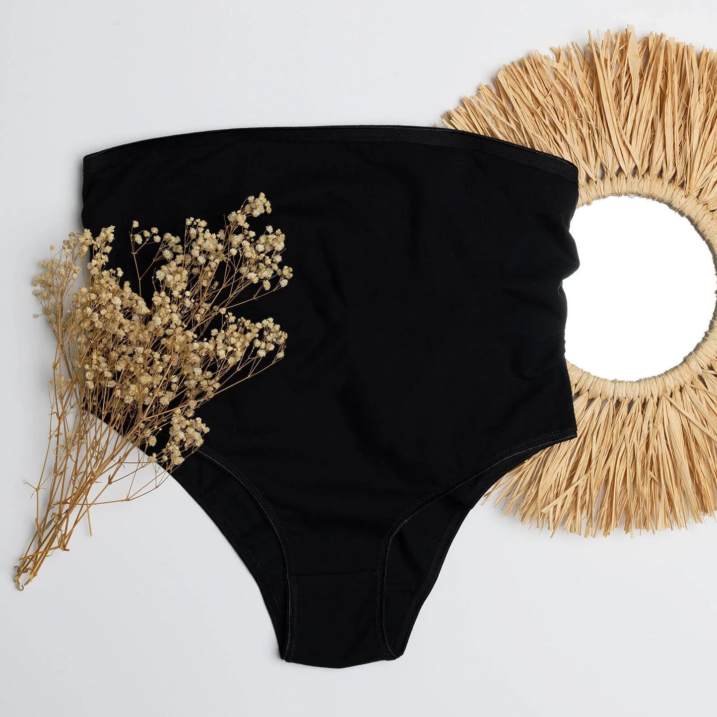 baby mom High Waist Pregnancy Brief - Black - mezetto ebebek ebebek