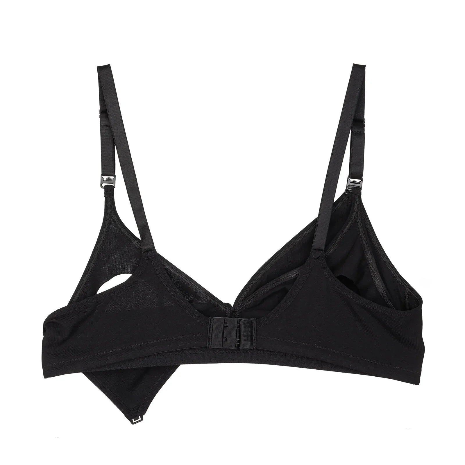baby mom Non Padded Nursing Bra - Black - mezetto
