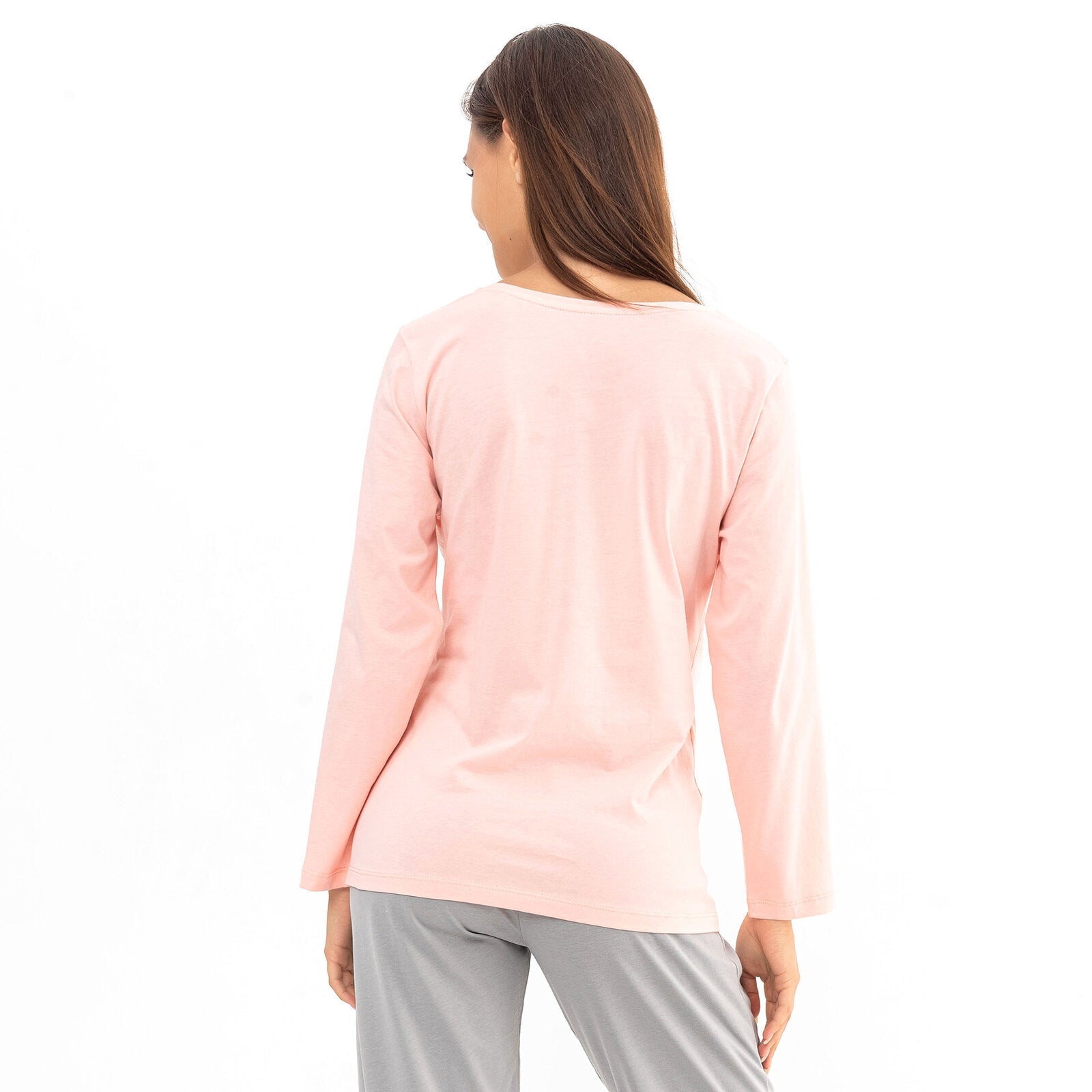 baby mom Pyjama Set - Light Pink - mezetto ebebek ebebek