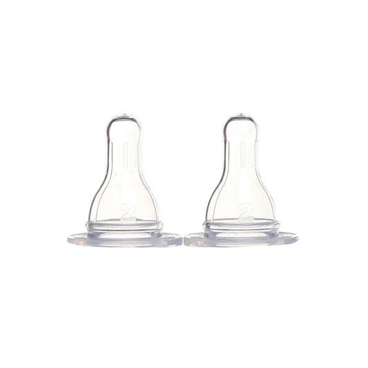baby plus Anti Colic Bottle Teat Level 2 Pack of 2 - mezetto ebebek ebebek