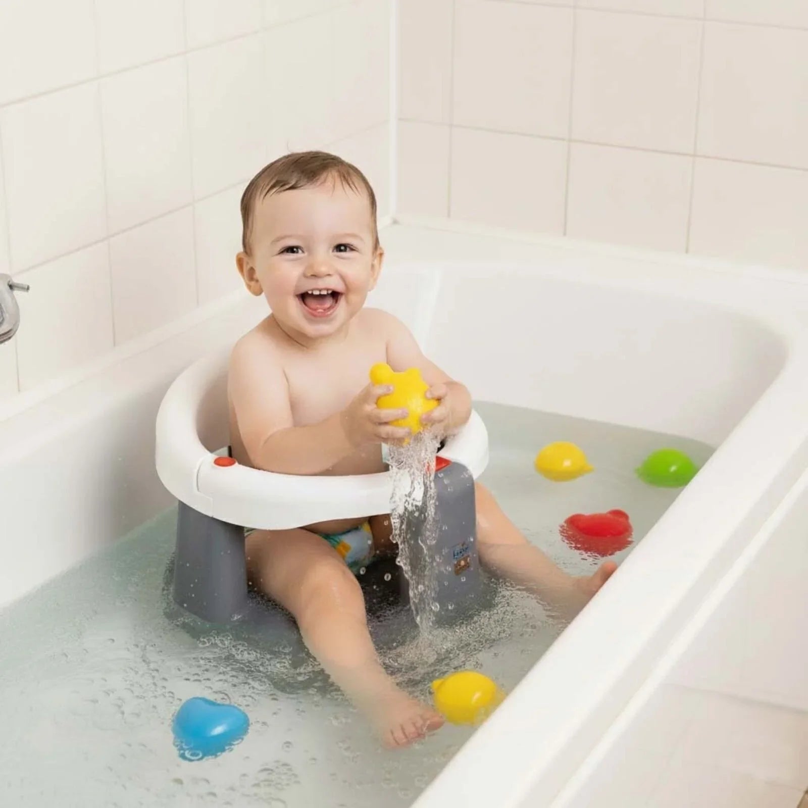 baby plus Bath Seat with Bath Toy - mezetto ebebek ebebek