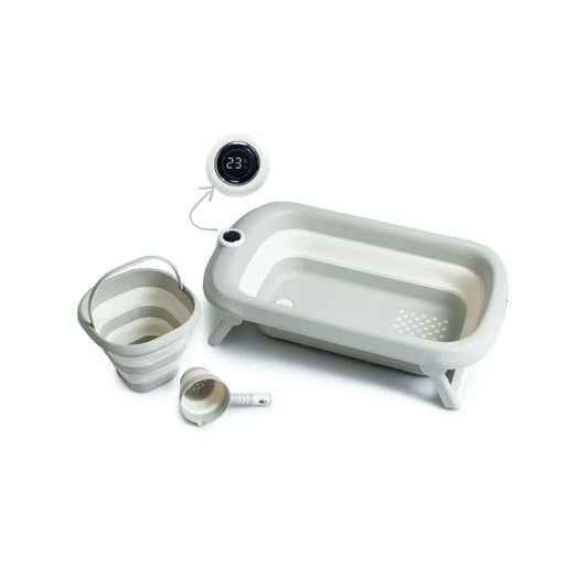 baby plus Bath Tube with Thermometer Set 3 pcs - mezetto ebebek ebebek
