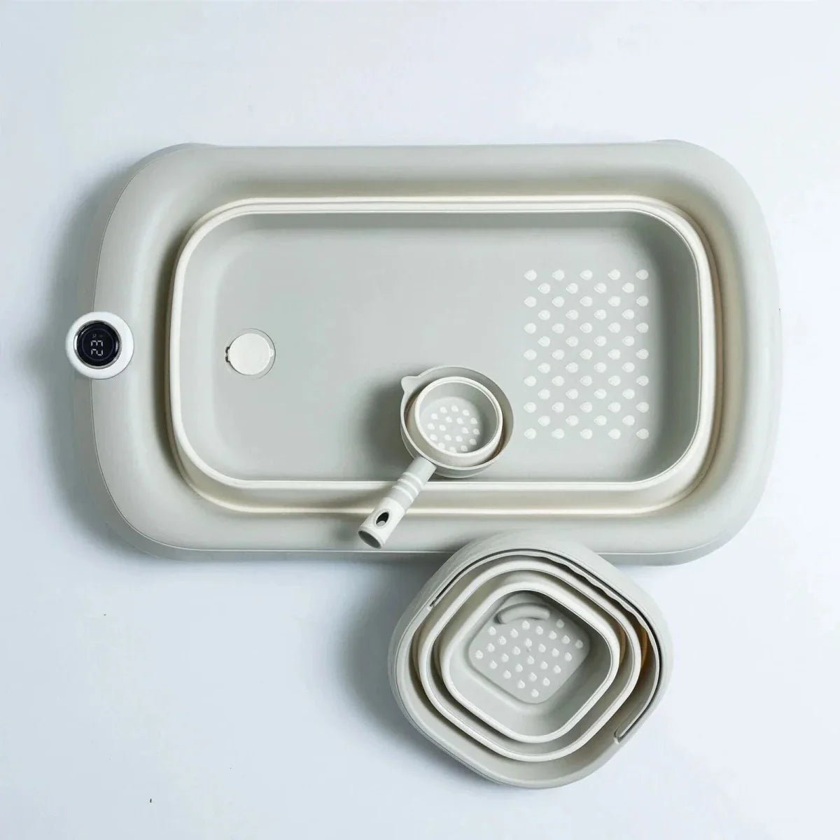 baby plus Bath Tube with Thermometer Set 3 pcs - mezetto ebebek ebebek