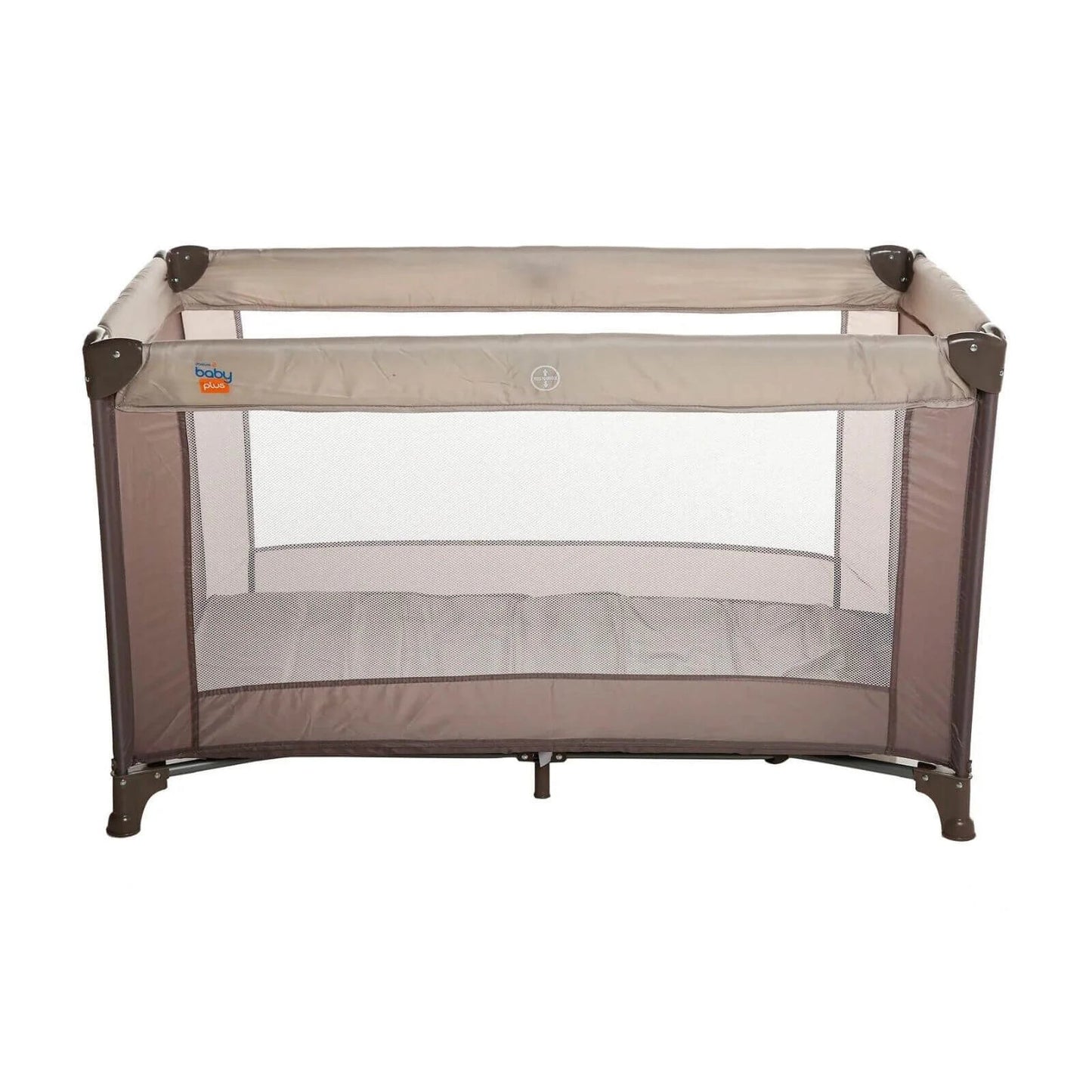 baby plus Eco Travel Cot - Khaki - mezetto