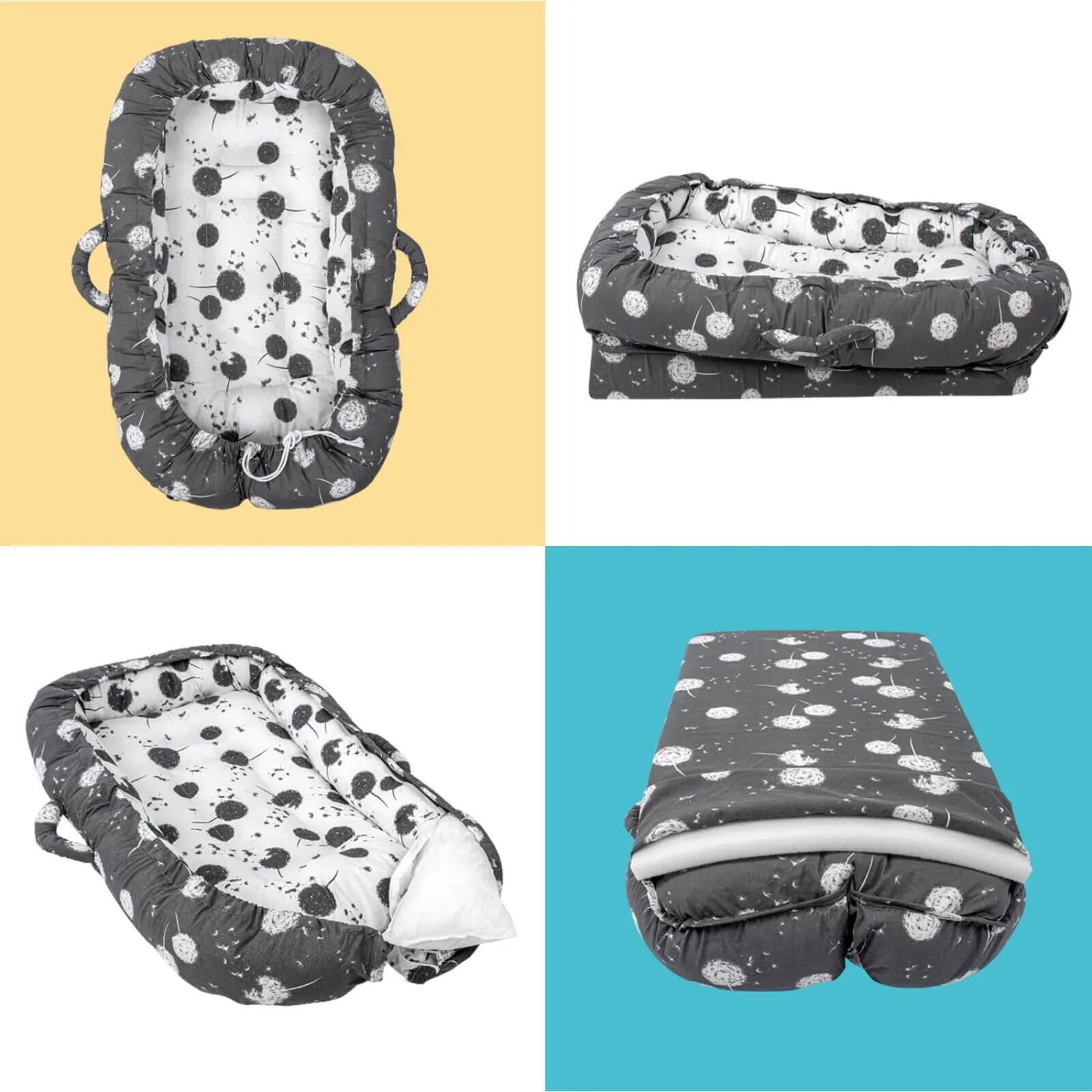 baby plus Mother Side Baby Reflux Bed Dandelion - mezetto