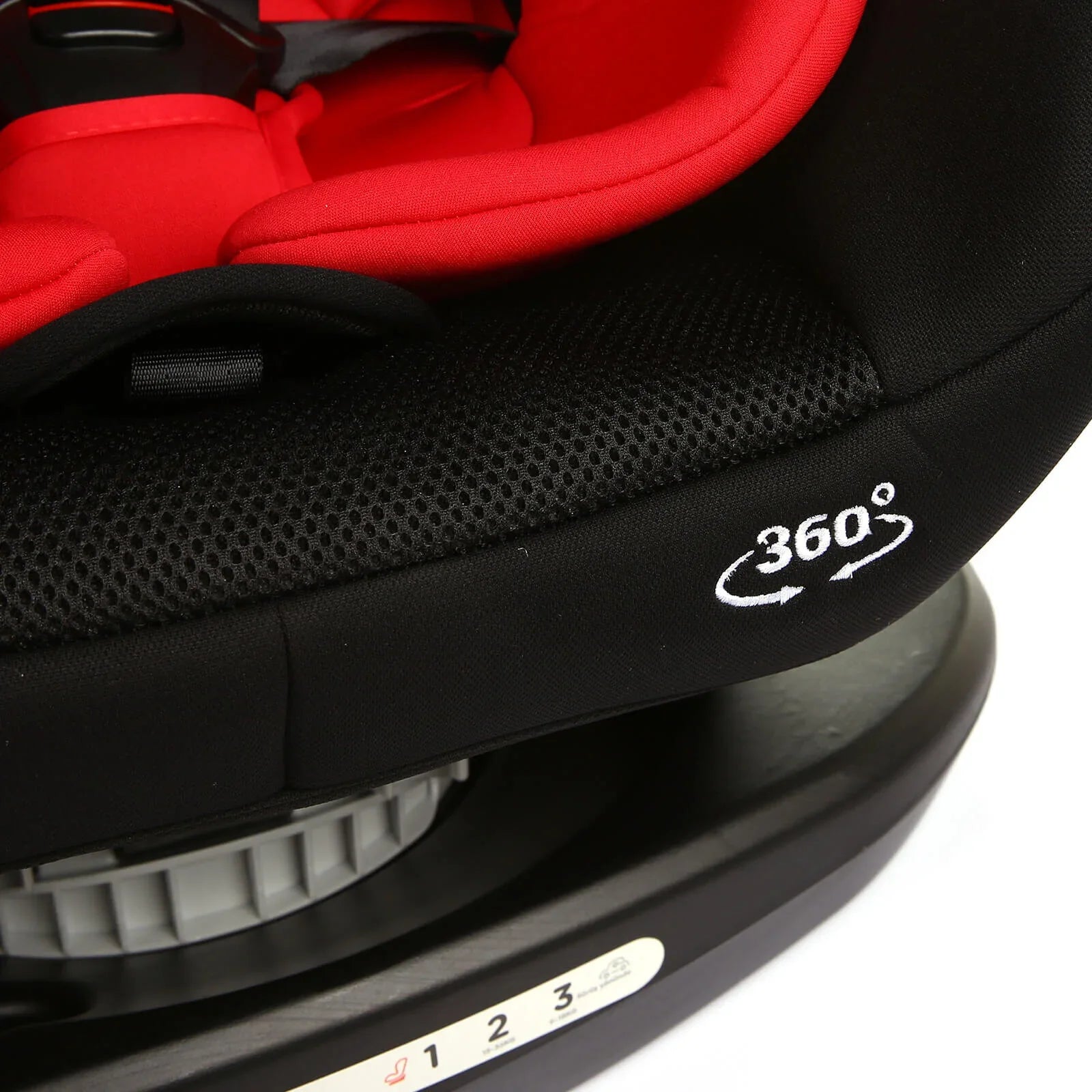 baby plus Orbitfix Group 0/1 Baby Car Seat - Black Red - mezetto