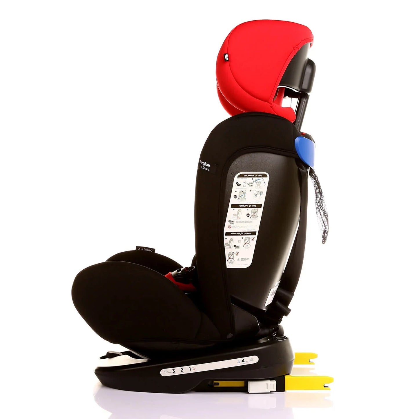 baby plus Orbitfix Group 0/1 Baby Car Seat - Black Red - mezetto ebebek ebebek