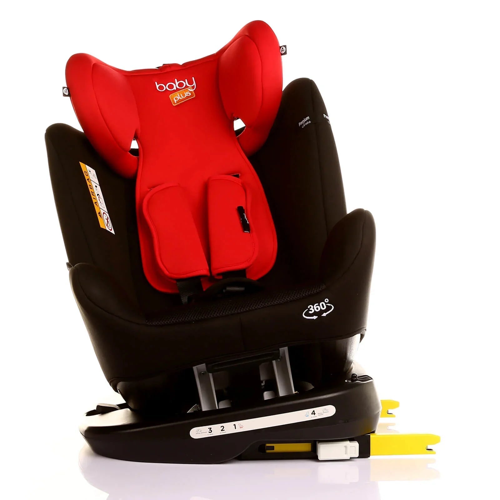 baby plus Orbitfix Group 0/1 Baby Car Seat - Black Red - mezetto ebebek ebebek