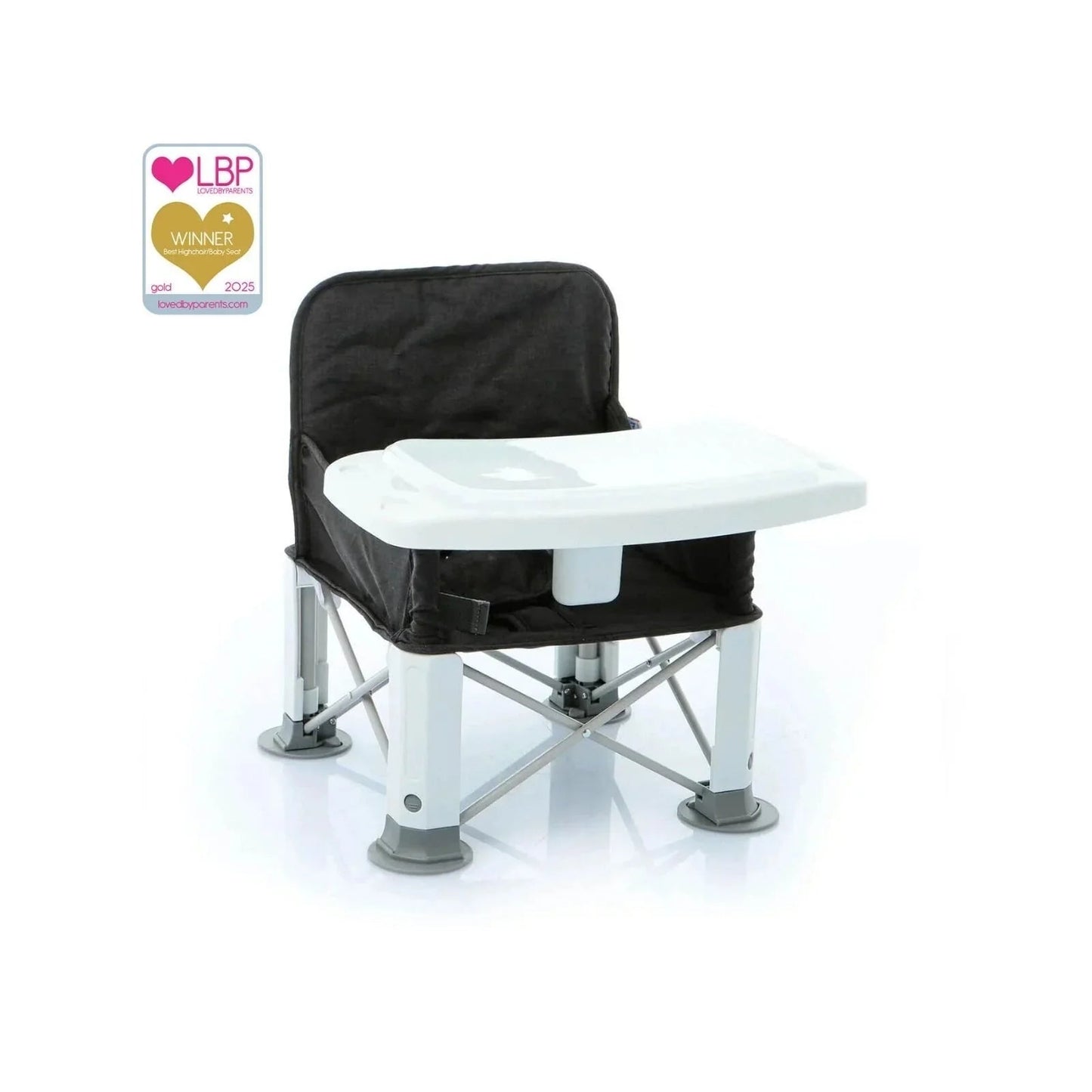 baby plus Picnic Booster Highchair - Dark Grey - mezetto ebebek ebebek