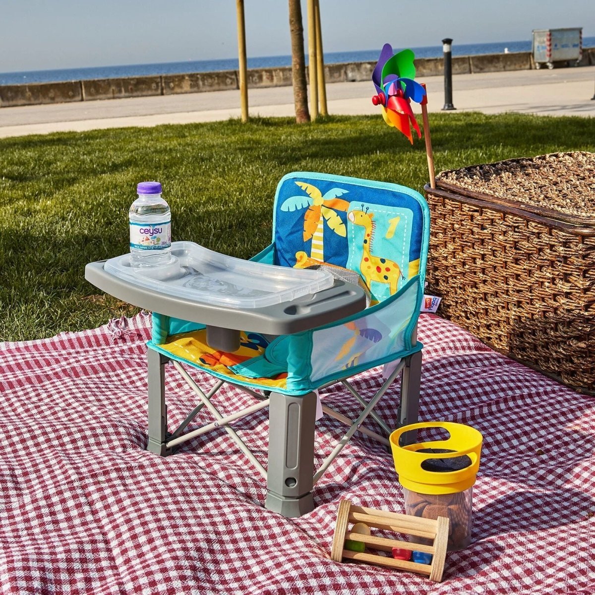 baby plus Picnic Booster Highchair - My friend Giraffe - mezetto ebebek ebebek