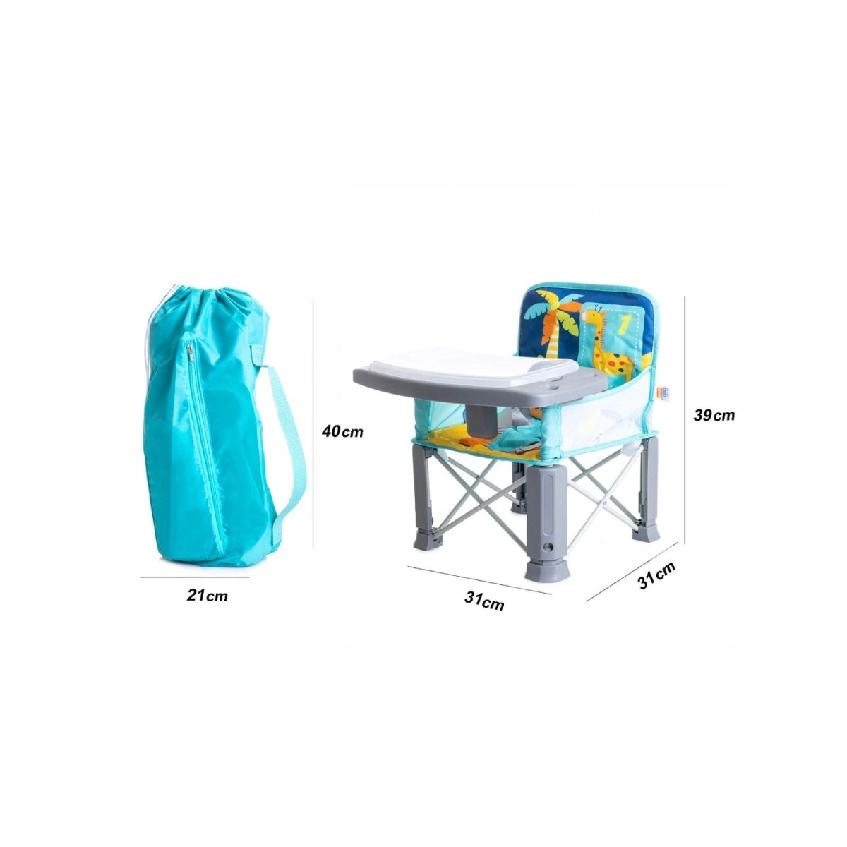 baby plus Picnic Booster Highchair - My friend Giraffe - mezetto ebebek ebebek