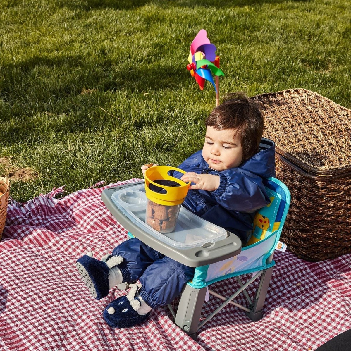 baby plus Picnic Booster Highchair - My friend Giraffe - mezetto ebebek ebebek