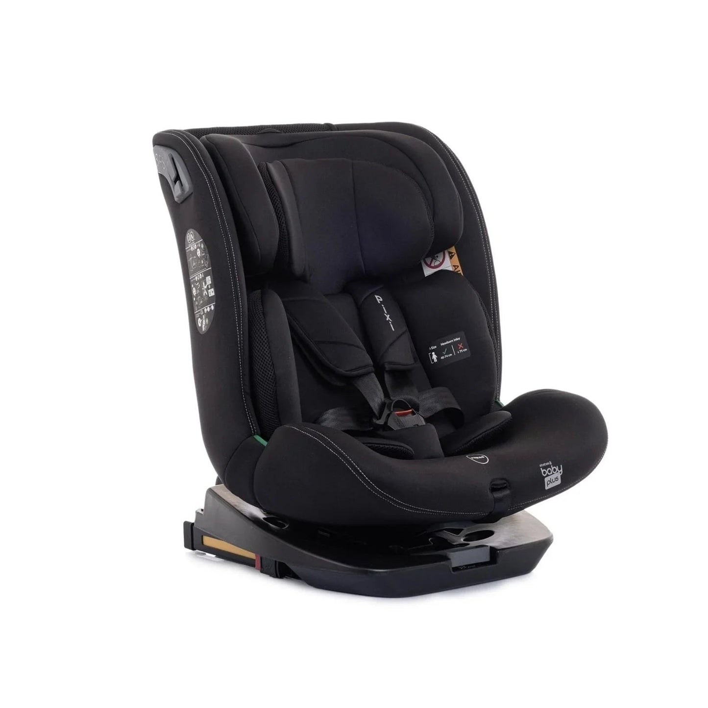 baby plus Pixi i - Size Car Seat - Black - mezetto ebebek ebebek