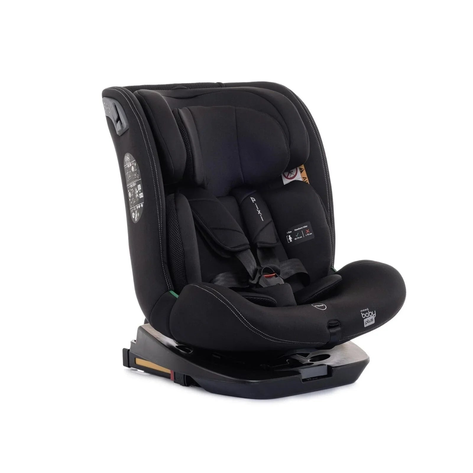 baby plus Pixi i - Size Car Seat - Black - mezetto ebebek ebebek