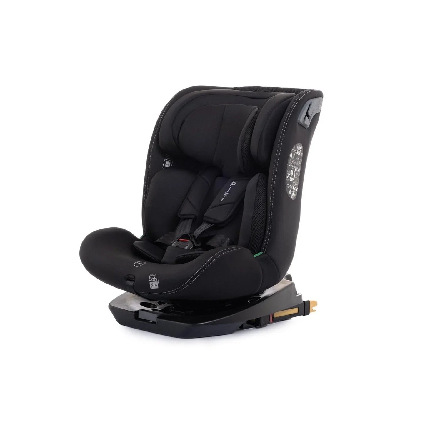 baby plus Pixi i - Size Car Seat - Black - mezetto ebebek ebebek