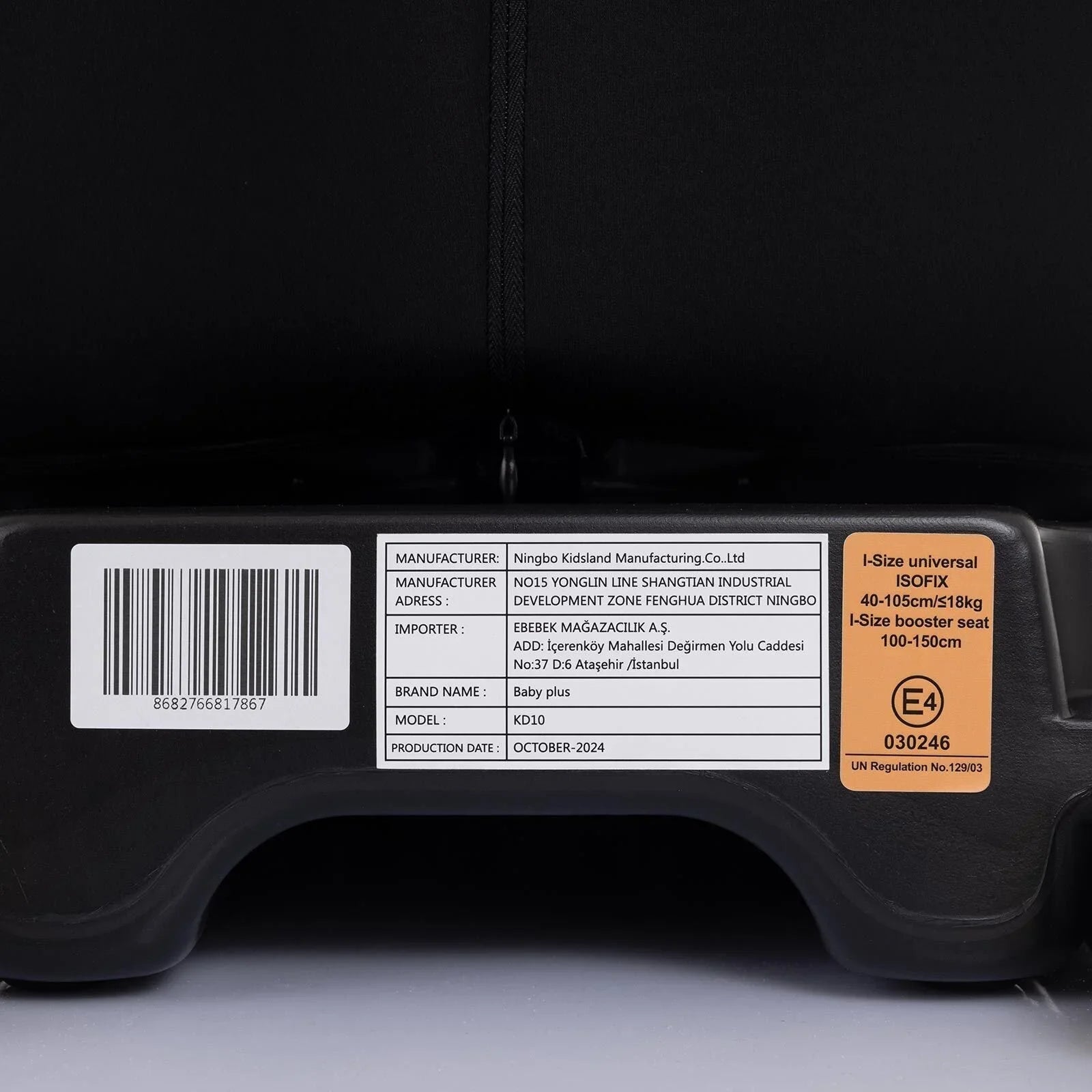 baby plus Pixi i - Size Car Seat - Black - mezetto ebebek ebebek