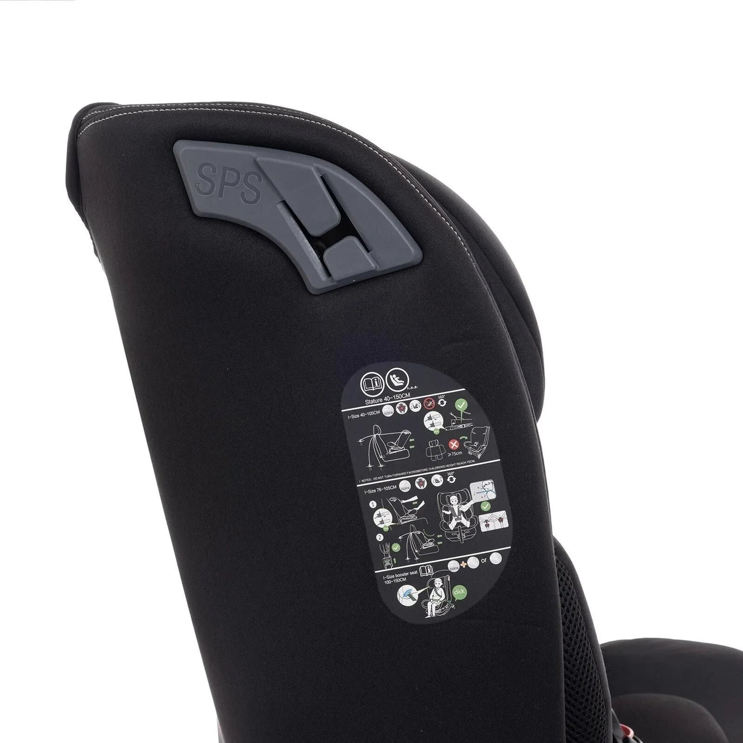 baby plus Pixi i - Size Car Seat - Black - mezetto ebebek ebebek