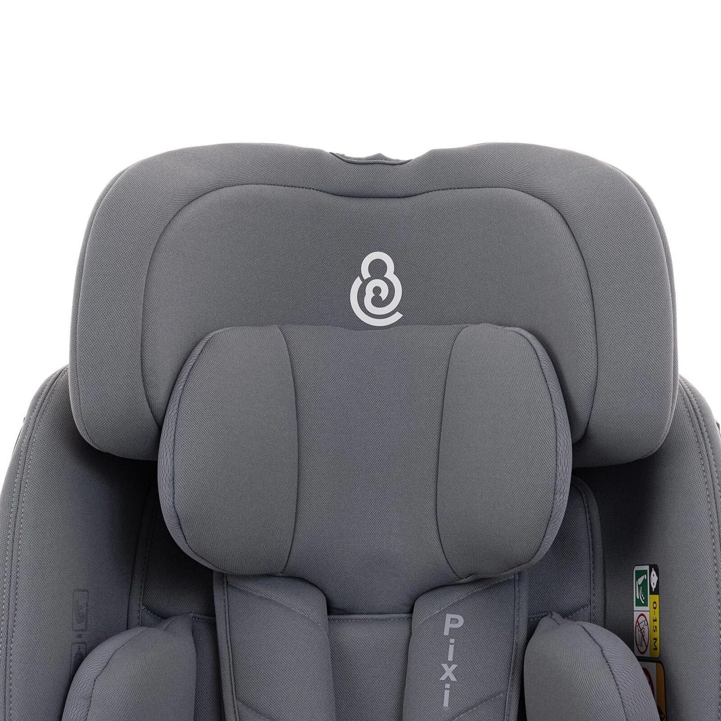 baby plus Pixi i - Size Car Seat - Grey - mezetto ebebek ebebek