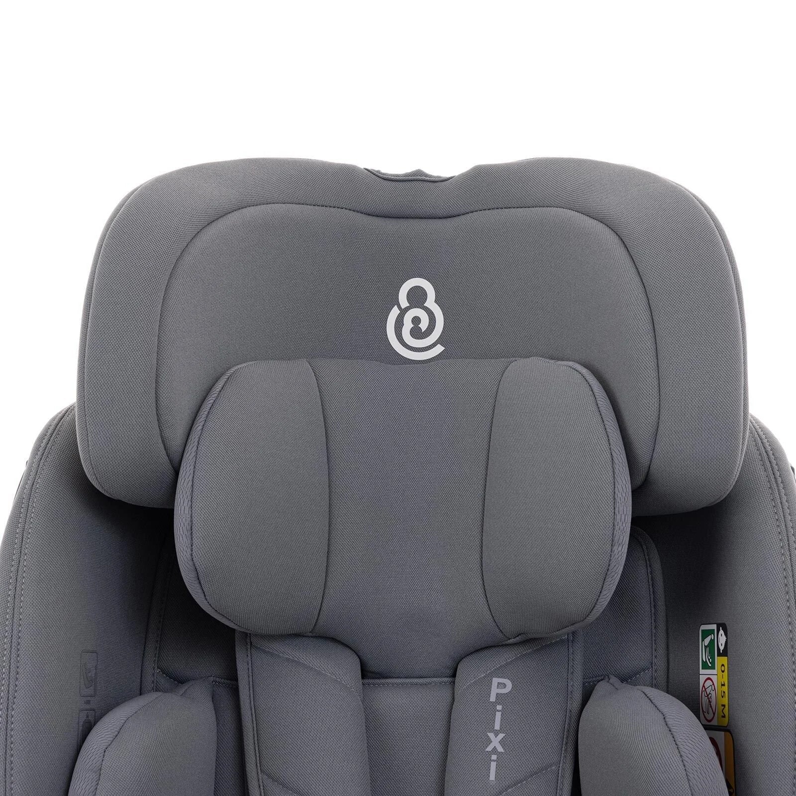 baby plus Pixi i - Size Car Seat - Grey - mezetto ebebek ebebek