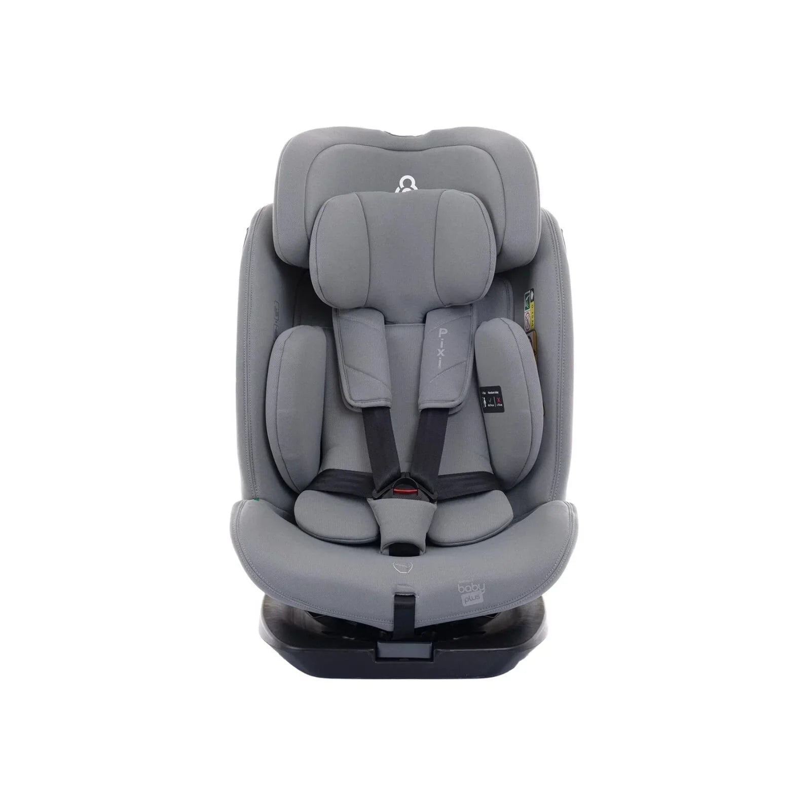 baby plus Pixi i - Size Car Seat - Grey - mezetto ebebek ebebek