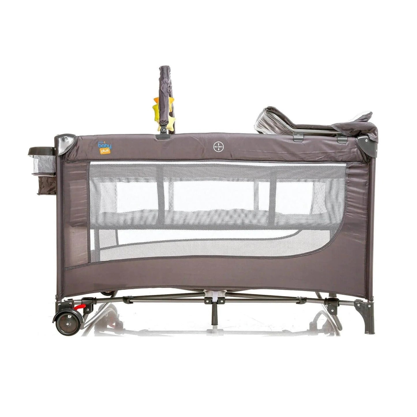 baby plus Play - Sleep Travel Cot - Grey - mezetto ebebek ebebek