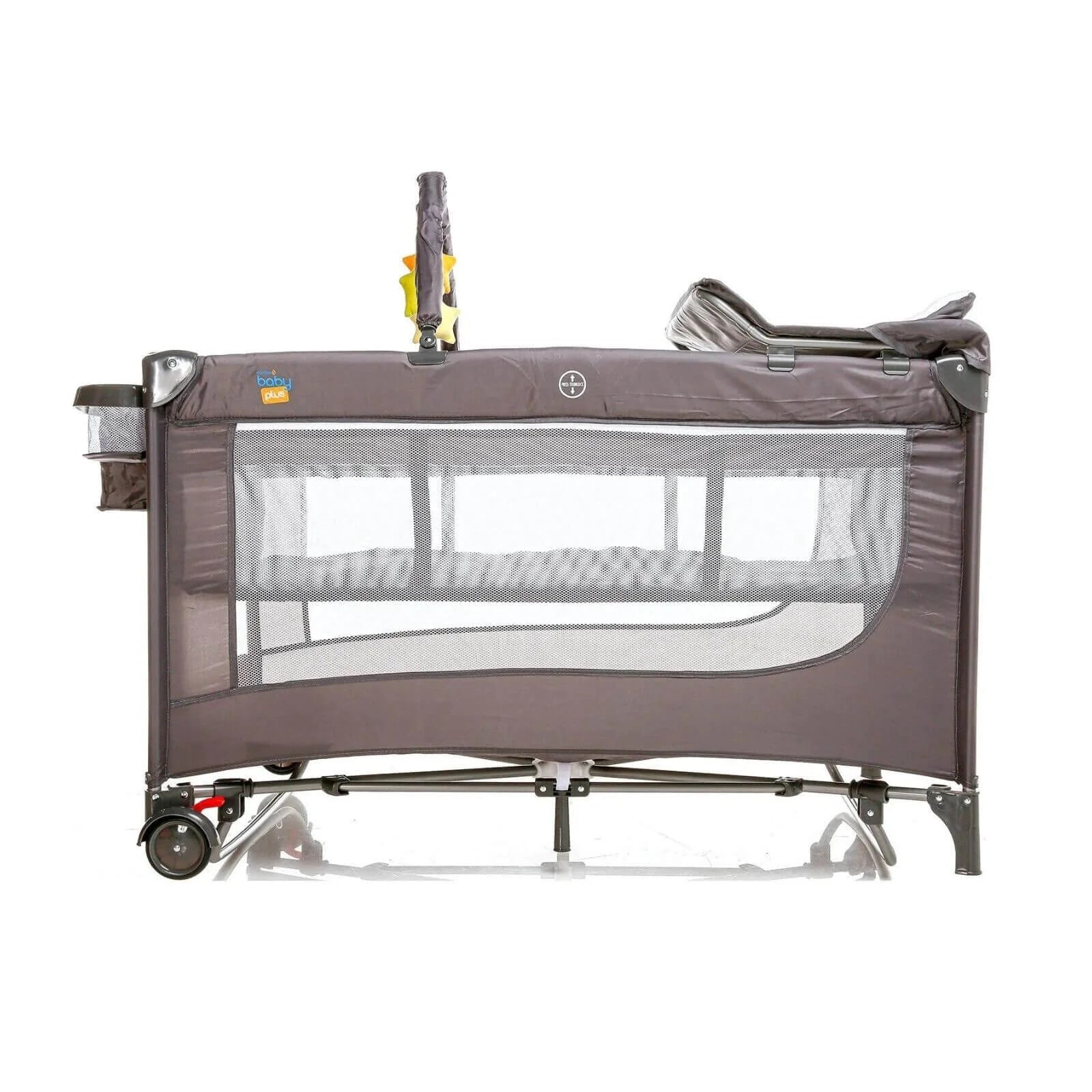 baby plus Play - Sleep Travel Cot - Grey - mezetto ebebek ebebek