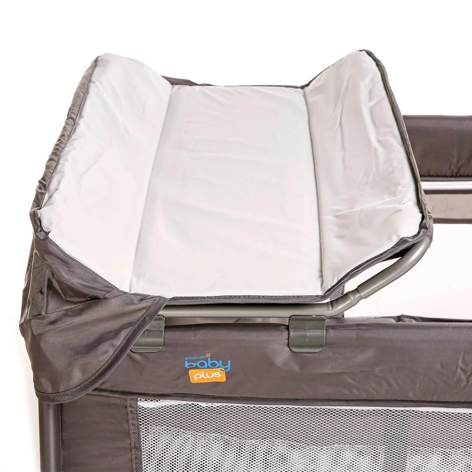 baby plus Play - Sleep Travel Cot - Grey - mezetto ebebek ebebek