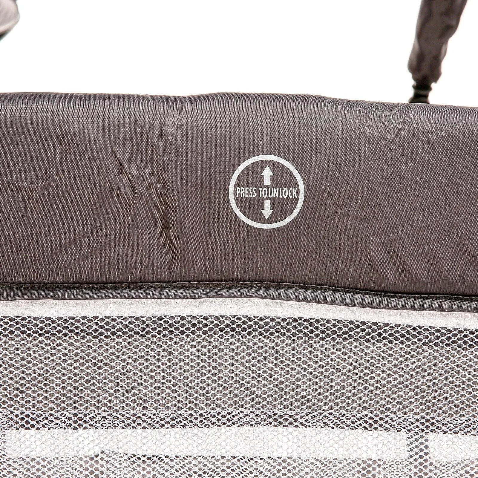 baby plus Play - Sleep Travel Cot - Grey - mezetto ebebek ebebek