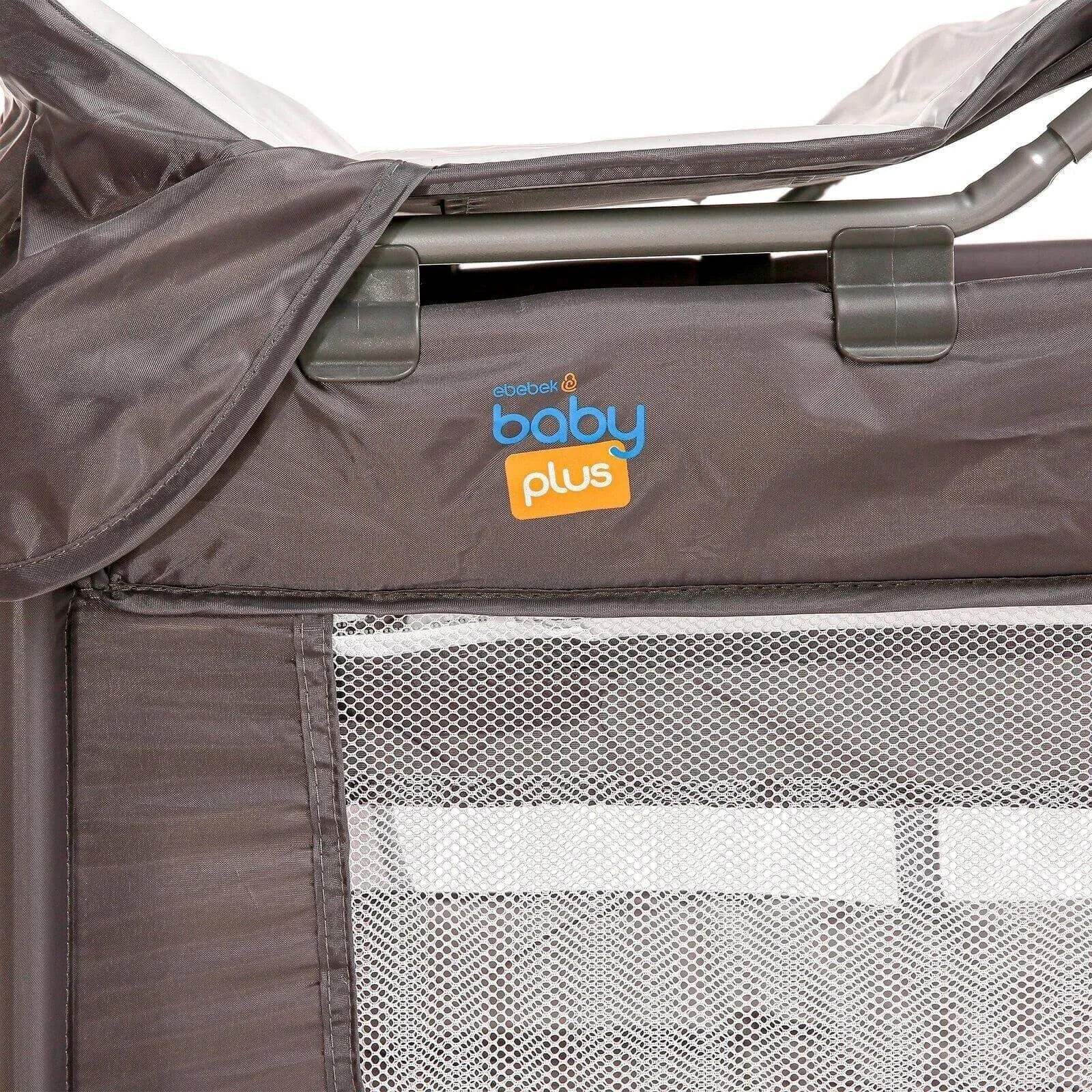 baby plus Play - Sleep Travel Cot - Grey - mezetto ebebek ebebek