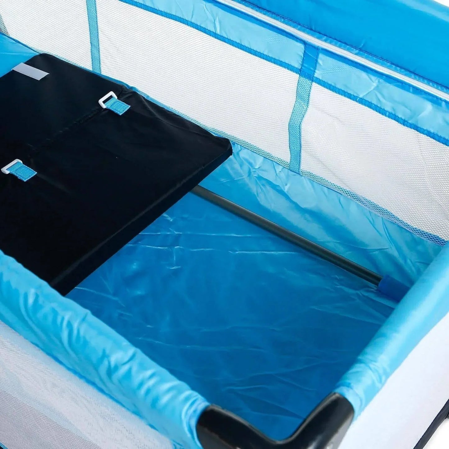 baby plus Play - Sleep Travel Cot - Ocean Blue - mezetto ebebek ebebek